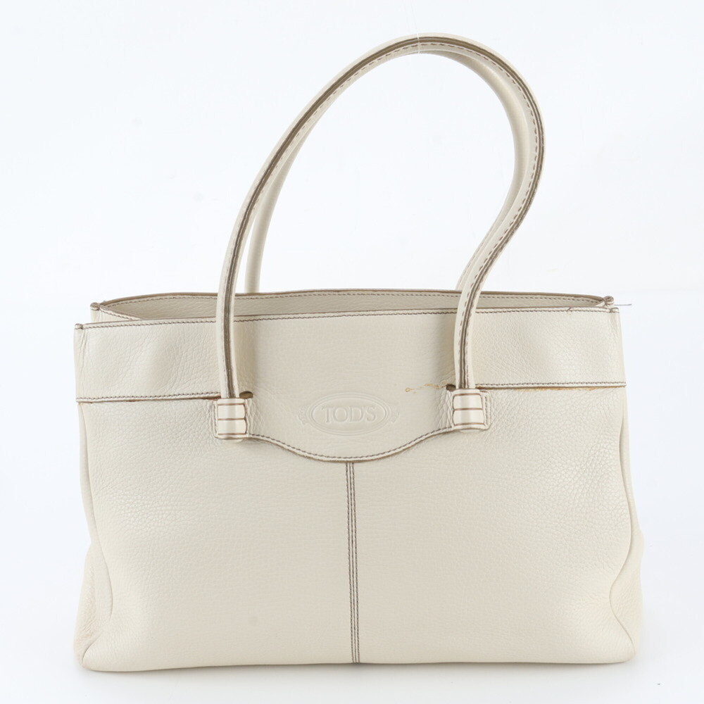 Tod's Mocassino Leather Tote Bag, Shoulder Handbag - Brand Name Women's